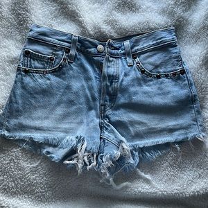 American Eagle 501 High Waisted Shorts